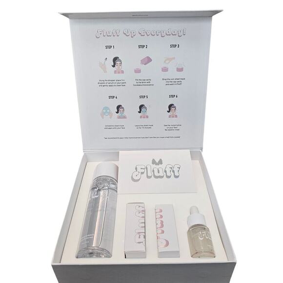 DD Skin Lab Other - Fluff Mask Hydrating Coin Sheet Mask Kit Skincare Serum Essence Glowing Skin B